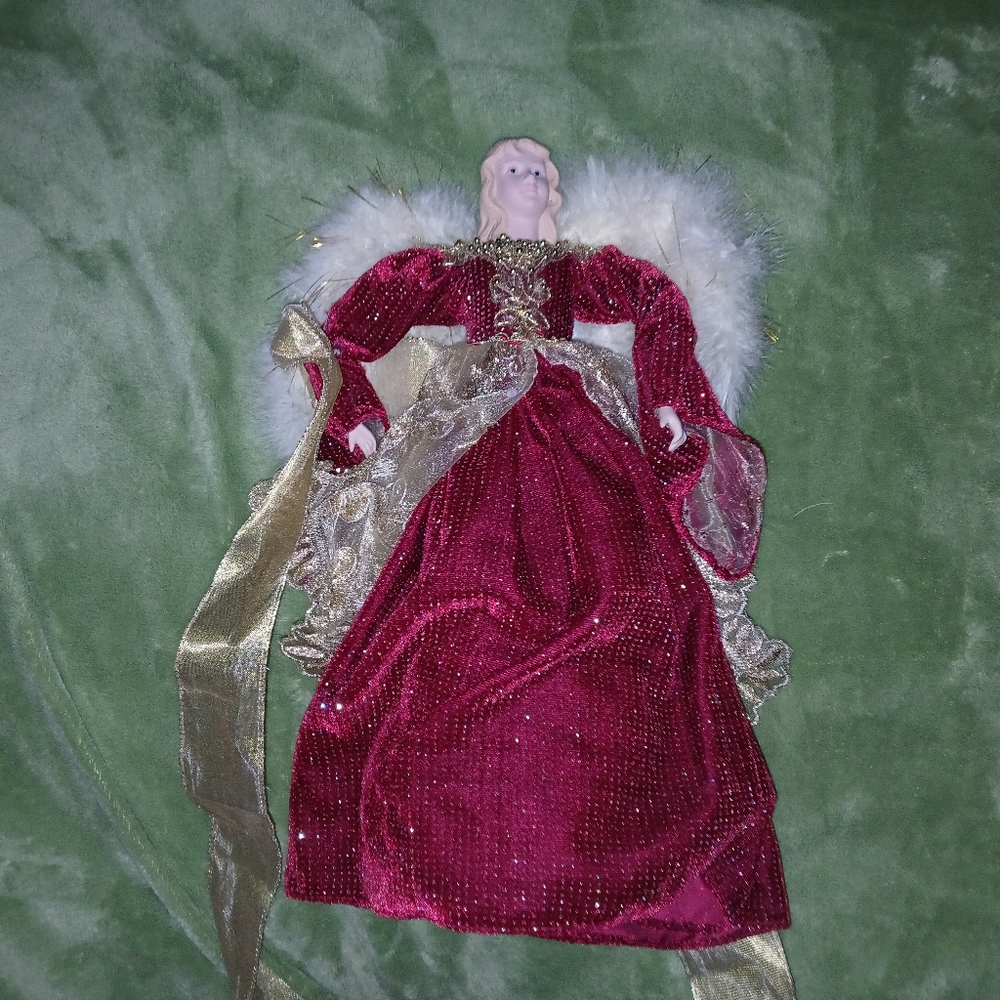 Handmade 17" Elegant Angel Tree Topper